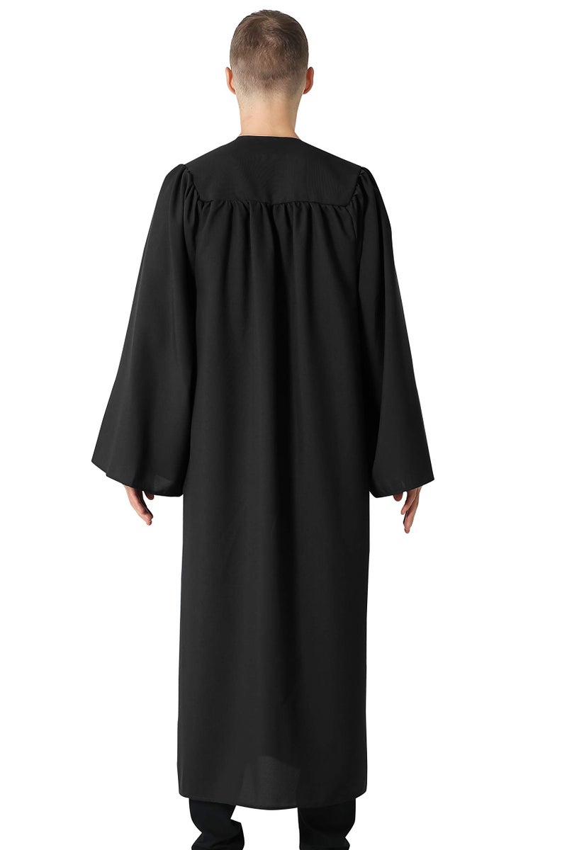 GraduationMall Unisex Matte Graduation Gown for High School & Bachelor | Choir Robes for Church | Judge Robe Costumes Black X-Large 54(5'9"-5'11") - Image 4